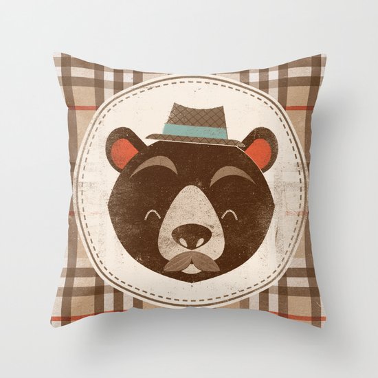 Uncommon Creatures - Bear Throw Pillow