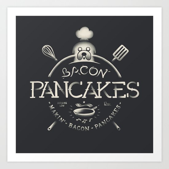 Bacon Pancakes Art Print