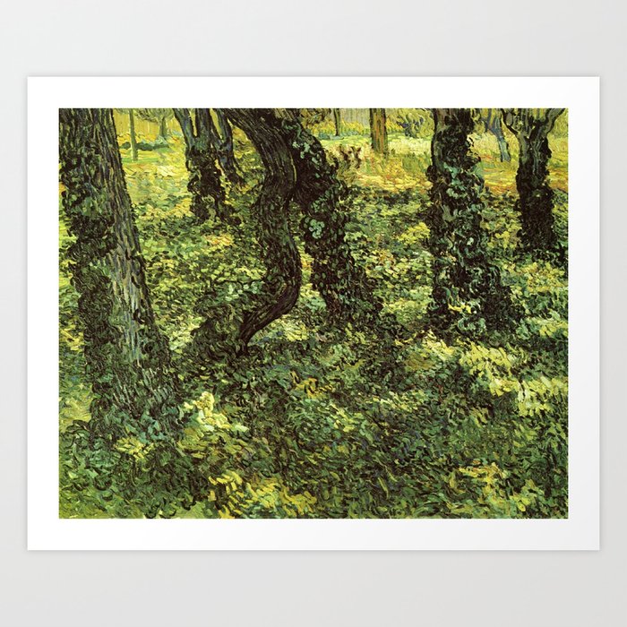 Trunks of Trees with Ivy Vincent van Gogh Art Print