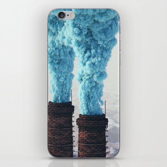 Blue Pollution iPhone Skin