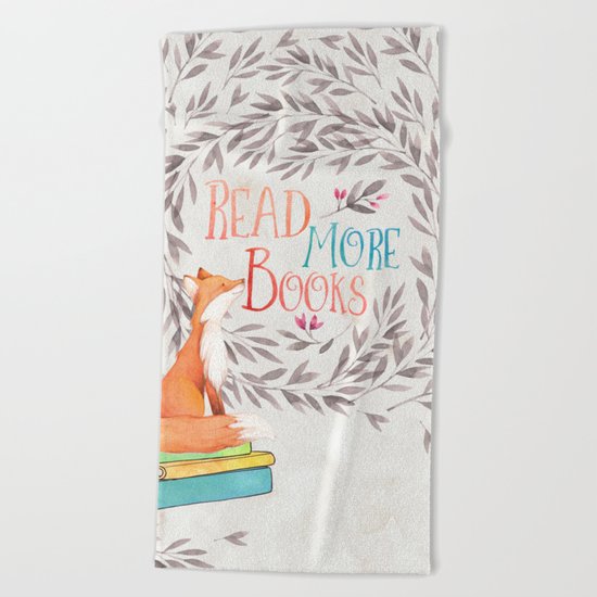 Read More Books - Fox Beach Towel