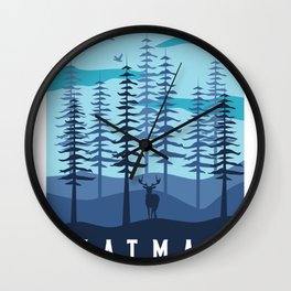 Katmai park Wall Clock