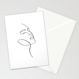 Portrait of a girl Stationery Cards