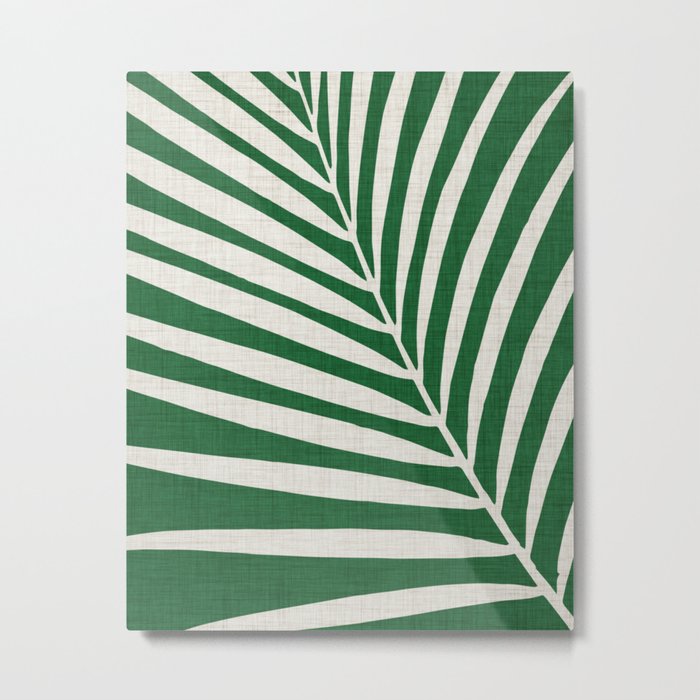 Minimalist Palm Leaf Metal Print