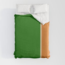 Spring 2 tones Green & Orange Duvet Cover