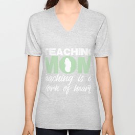 Teacher Mama Mother Mother Mother Teaching Gift V Neck T Shirt