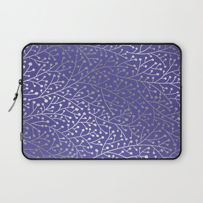 Periwinkle Berry Branches Laptop Sleeve