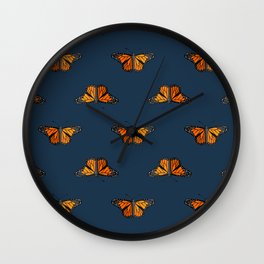 Monarch Butterfly Wall Clock | Entomology, Classroomdecor, Navyblue, Bugs, Science, Butterflydecor, Butterflyprint, Monarchbutterfly, Pollinators, Earthscience 