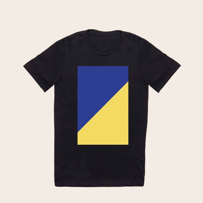 Royal blue and yellow t sale shirt