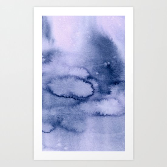 inkblot pastels 1 Art Print