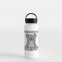 Powered By Ramen Cute Koala Eats Ramen Kawaii Water Bottle