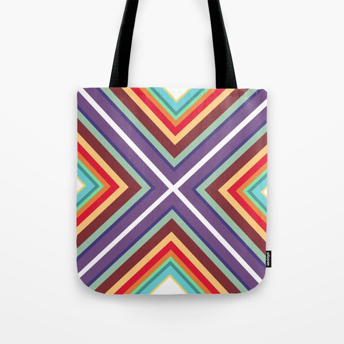 Colorful Lines Tote Bag