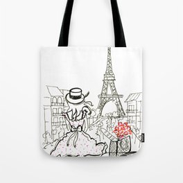 Paris Girl Tote Bag