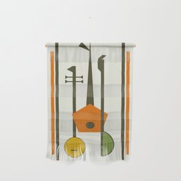 Mid-Century Modern Art Musical Strings Wall Hanging