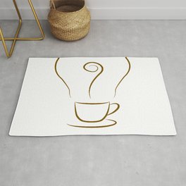 Coffee is always a good idea quote Rug