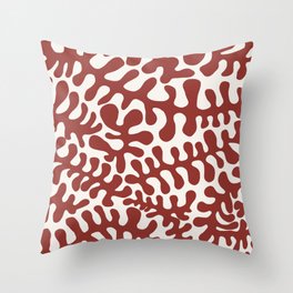 Henri Matisse cut outs seaweed plants pattern 8 Throw Pillow