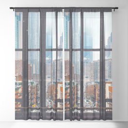 New York City Window Sheer Curtain