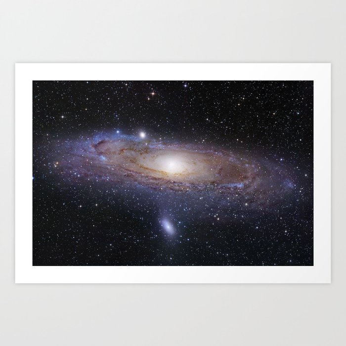 Andromeda Galaxy Art Print By Space Images 