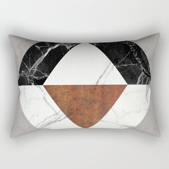 Marble Abstract Rectangular Pillow