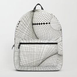Fabric Circle Backpack | Ink Pen, Graphite, Black And White, Pop Art, Illustration, Pattern, Geometry, Vintage, Drawing, Typography 