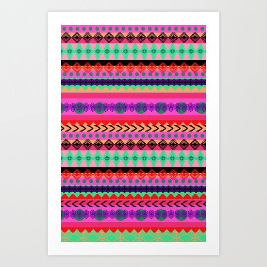 Tribal Stripe Art Print