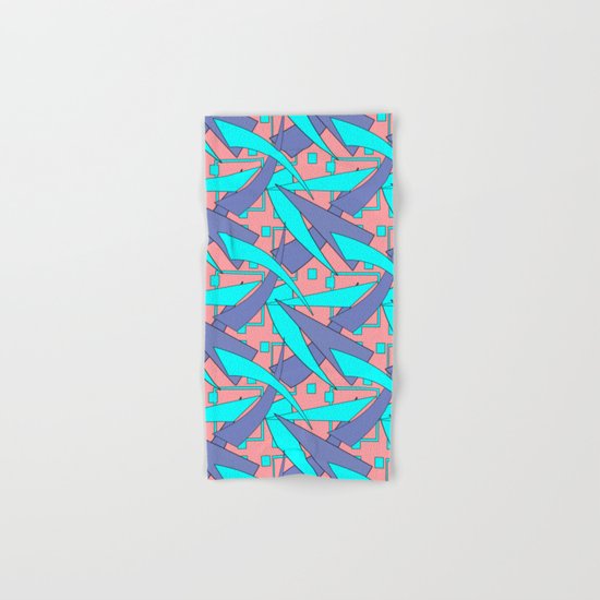 Creative abstract pattern . Geometric shapes . Hand & Bath Towel