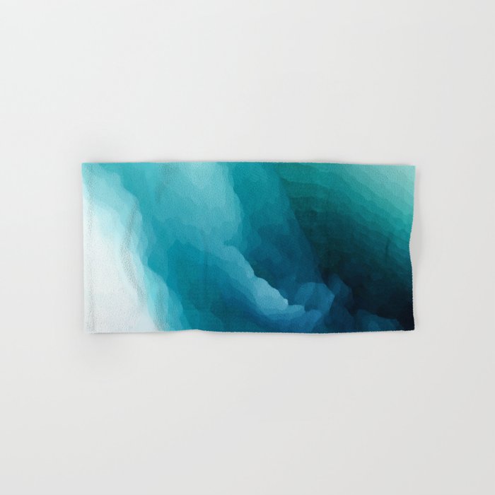 Inner Calm Turquoise Modern Contemporary Abstract Hand Bath
