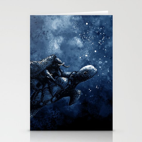 Cosmic Turtle Stationery Cards