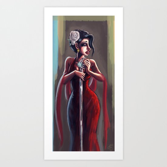 Lady Sing the Blues Art Print