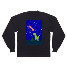 funny santasaurus rex apocalypse christmas Long Sleeve T-shirt