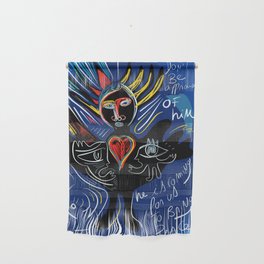 Black Angel Hope and Peace for All Street Art Graffiti Wall Hanging