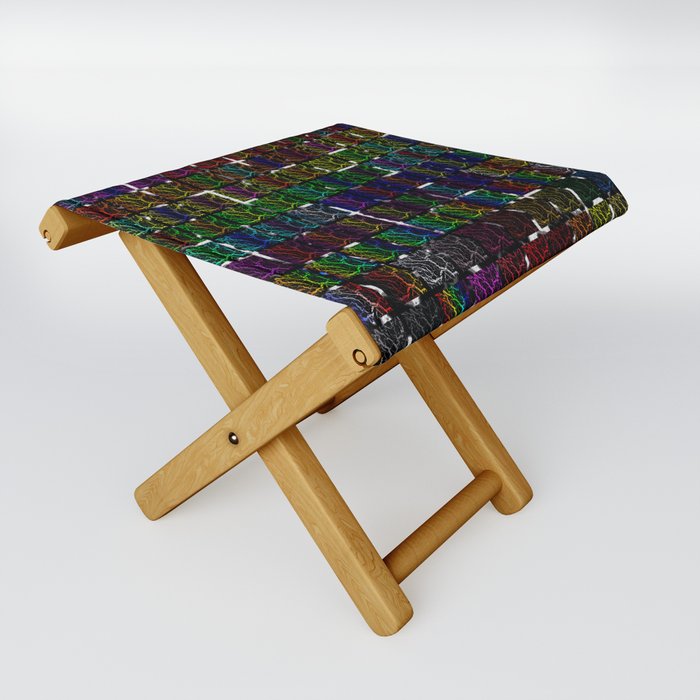 Cracked Space Lava Collection Folding Stool