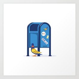NYC Design Delivered Mailbox Art Print