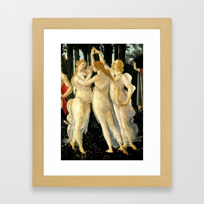 Sandro Botticelli "Spring" The Three Graces (1) Framed Art Print
