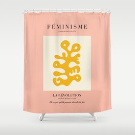 L'ART DU FÉMINISME III — Feminist Art — Matisse Exhibition Poster Shower Curtain