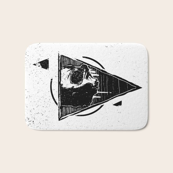 skull Bath Mat