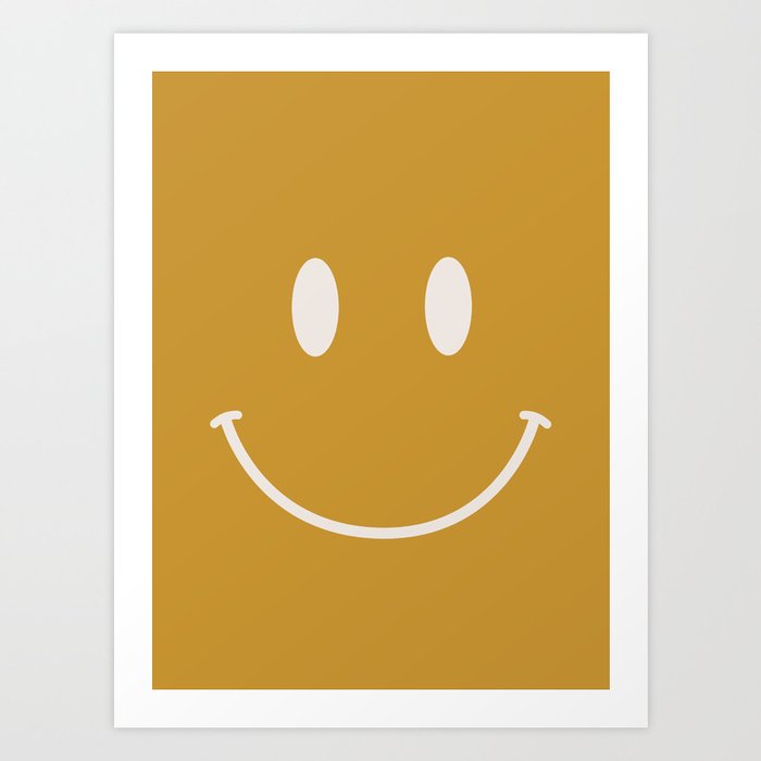 Smile Gold Art Print