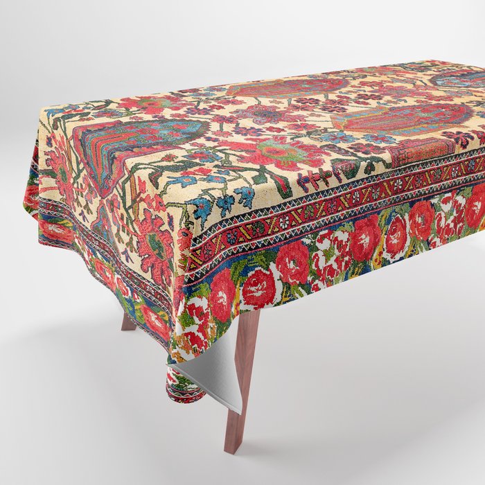Bakhtiari West Persian Carpet Print Tablecloth by Vicky BragoMitchell® Society6