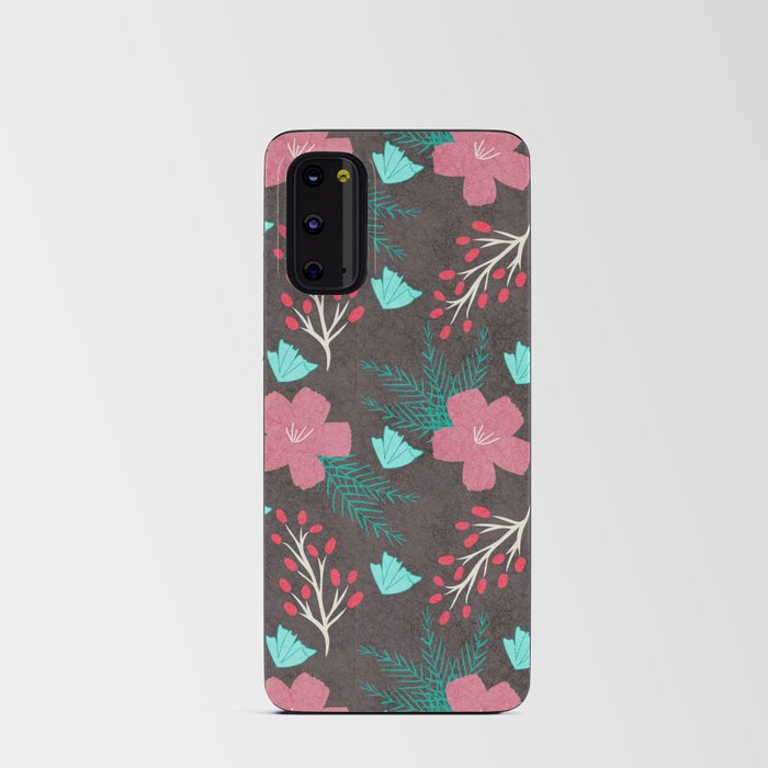 Beautiful Botanicals (Dark Background) Android Card Case