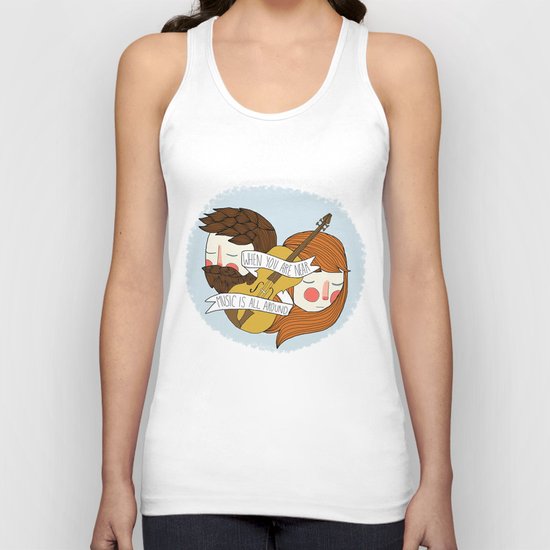Music Is All Around Unisex Tank Top