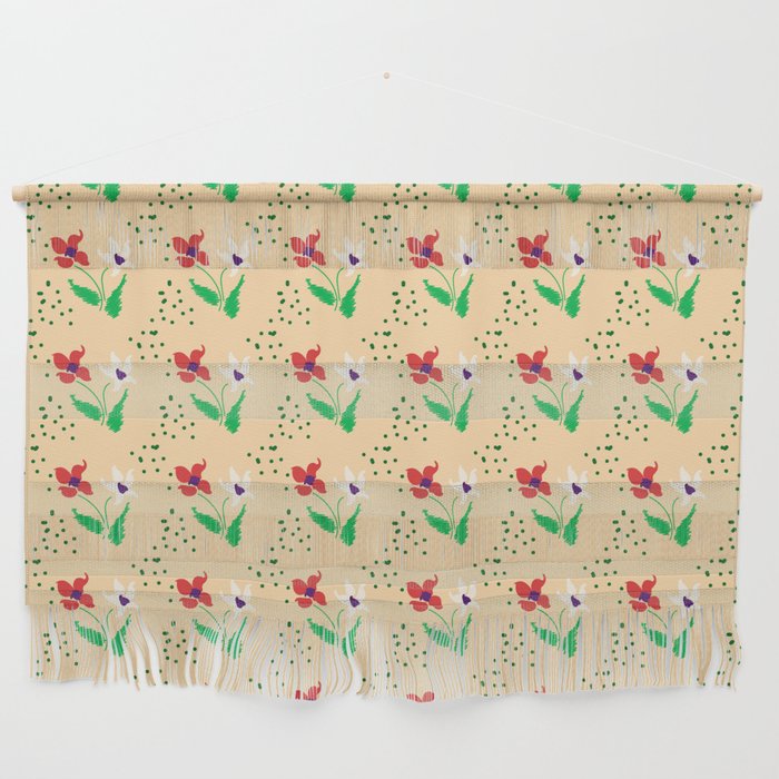 Floral Texture Background Wall Hanging