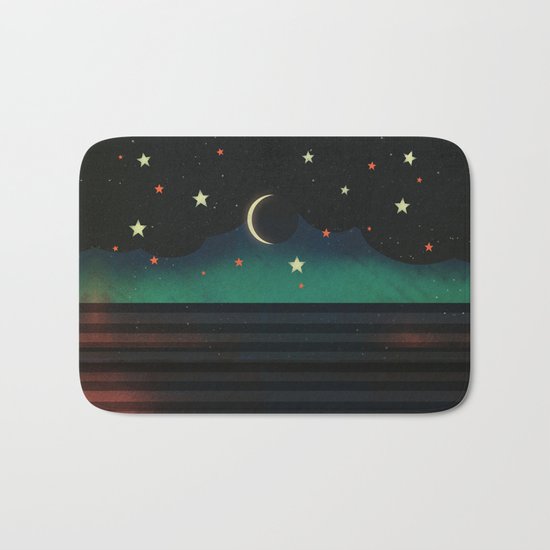 Abstract Moonscape Bath Mat