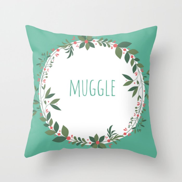 Muggle Throw Pillow