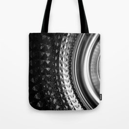 Shimmering textures of laundry machine drum -- Everyday art Tote Bag