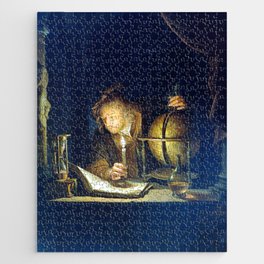 Gerrit Dou Astronomer by Candlelight Jigsaw Puzzle