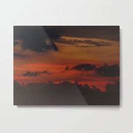 A Sky On Fire - 2 Metal Print | Digitalmanipulation, Digital, Lava, Color, Nature, Sunset, Miami, Fire, Other, Clouds 