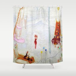 Dance Like Nobody Is Watching (Music to Dance By), A Portrait by Florine Stettheimer Shower Curtain