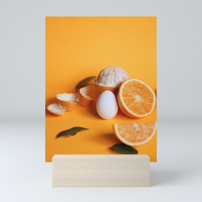 ORANGE + EGG Mini Art Print