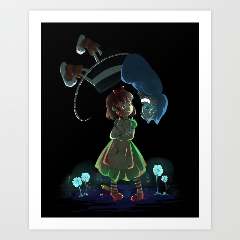 Undertale Chara In Wonderland Art Print By Nanabbi Society6