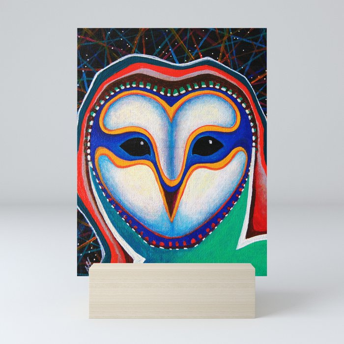Abstract Owl Mini Art Print